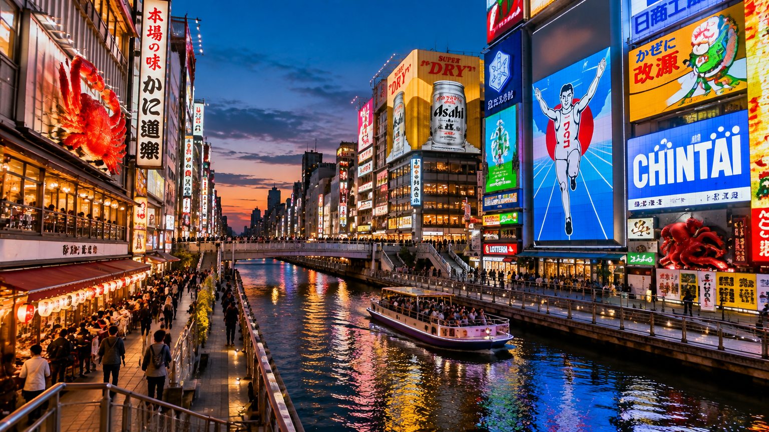 Best things to do in Osaka Japan at night