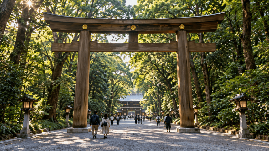 Meiji Jingu Forest and Torii Gate3 (1)