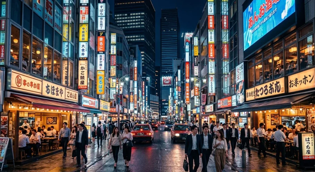 Shinjuku district in Tokyo