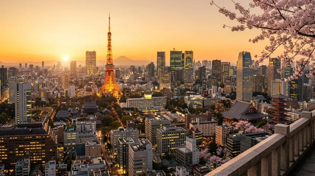Tokyo city skyline