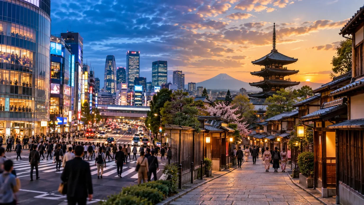 Tokyo vs Kyoto Where to Spend More Days? Tokyo vs Kyoto Hero Comparison