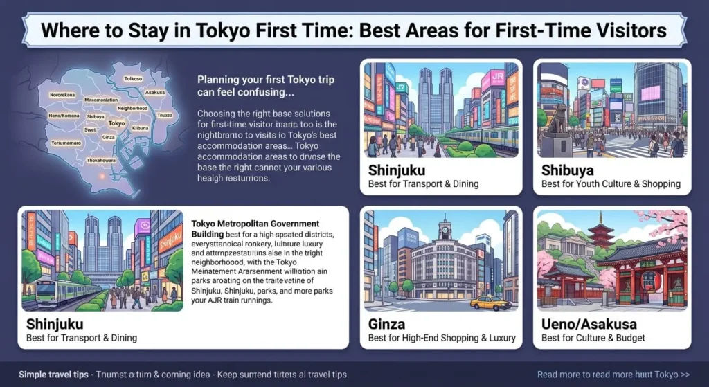 Where to Stay in Tokyo First Time: Best Areas for First-Time Visitors Where to Stay in Tokyo First Time Best Areas for First Time Visitors